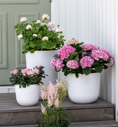 Ecopots Oslo hvit 25 cm Ecopots Oslo hvit 25 cm